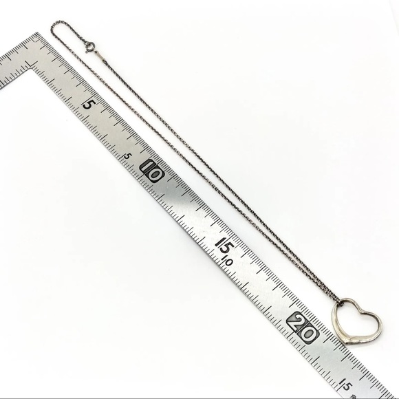 Tiffany and Co. Pendant Necklace Peretti Open Heart Silver 925 3713848 - Picture 2 of 9